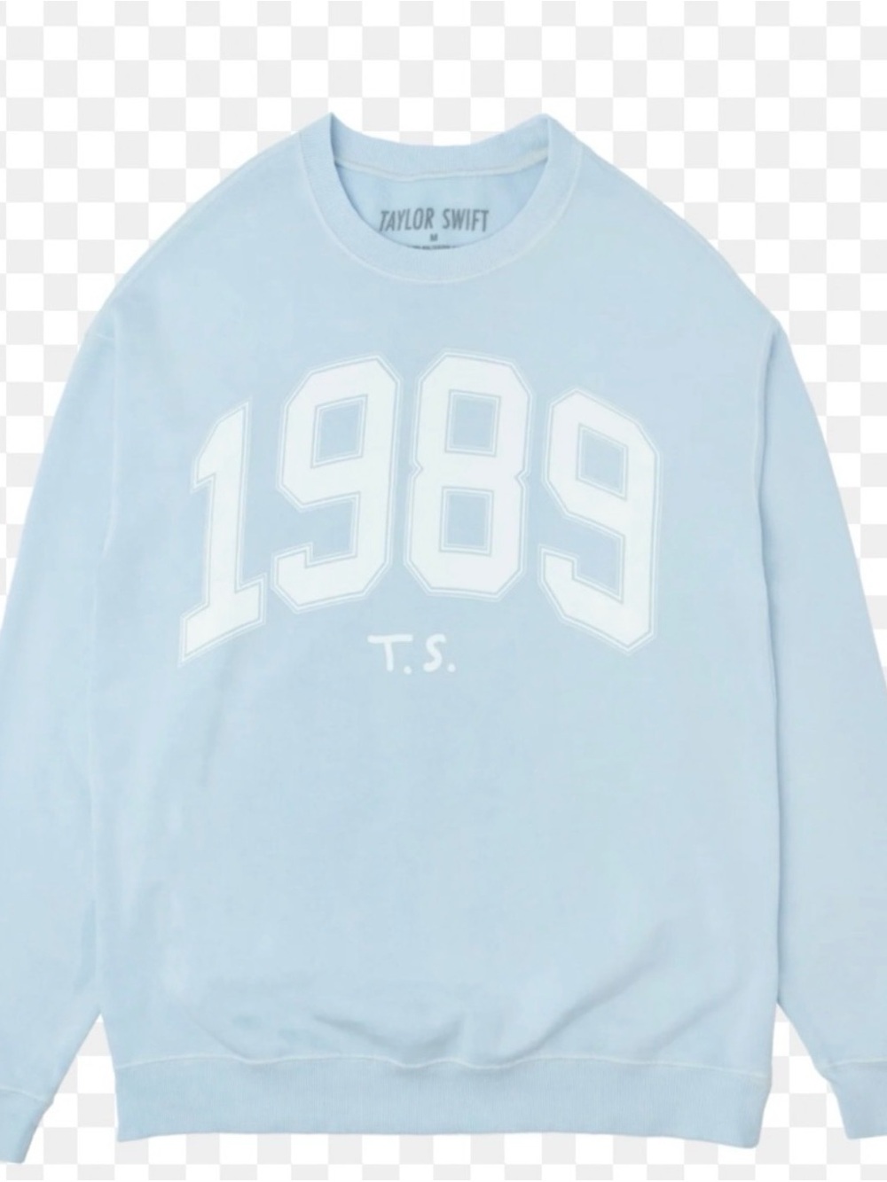 Taylor Swift Light Blue '1989' Crewneck Sweater
